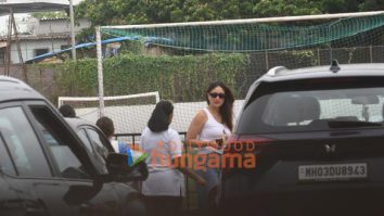 Photos: Kareena Kapoor Khan, Saif Ali Khan and their son Jehangir Ali Khan snapped at a football ground in Bandra