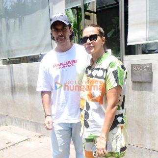 Photos: Neha Dhupia and Angad Bedi snapped at Mag St. in Bandra