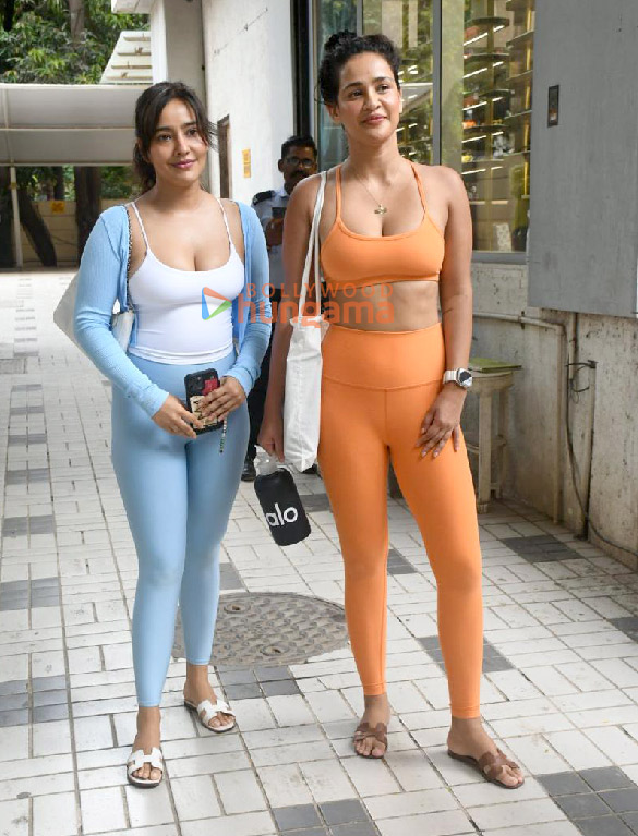 photos neha sharma and aisha sharma snapped outside a gym in bandra 2
