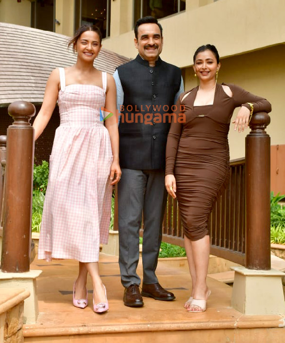 Photos: Pankaj Tripathi, Surveen Chawla and Shweta Basu Prasad snapped during Criminal Justice Season 4 promotions