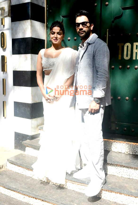 photos rajkummar rao and wamiqa gabbi snapped promoting bhool chuk maaf at torii restaurant in bandra 4