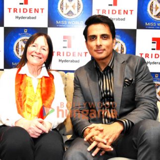 Photos: Sonu Sood honoured with Humanitarian Award at 72nd Miss World Festival in Hyderabad