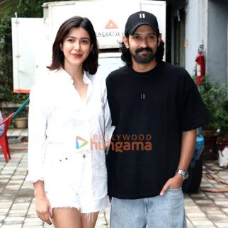 Photos: Vikrant Massey and Shanaya Kapoor snapped promoting Aankhon Ki Gustaakhiyan