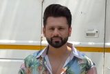 Rahul Vaidya wearing funky butterfly shirt