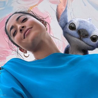 Rashmika Mandanna and Stitch share a fun moment amid Lilo and Stitch promotions
