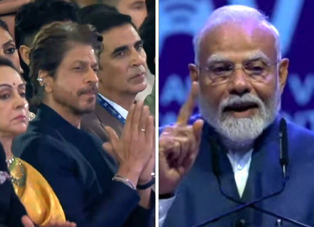 WAVES 2025 inaugural ceremony: Shah Rukh Khan warmly welcomes Narendra Modi; Prime Minister applauds RRR’s win at the Oscars