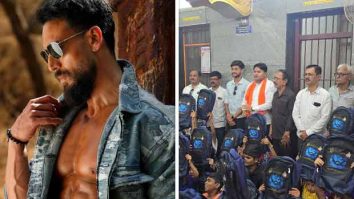 Tiger Shroff’s Hubli fans distribute over 150 school bags at a community drive
