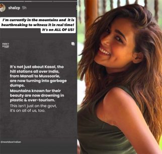 Shalini Pandey raises her voice against mountain garbage while shooting for Rahu Ketu in Kasol