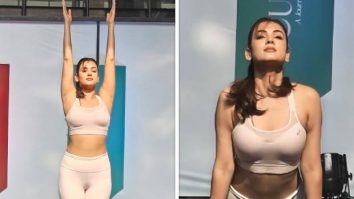 Sonal Chauhan leads yoga session at Elan Group’s Soulset event on International Yoga Day