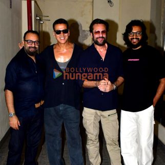 Photos: Akshay Kumar, Riteish Deshmukh and Fardeen Khan snapped checking audience reaction to their film Housefull 5 at PVR Juhu