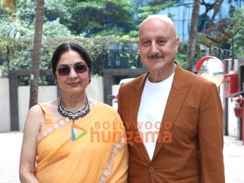 Photos: Anupam Kher and Neena Gupta snapped at the T-Series office to promote their film Metro… In Dino