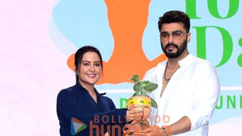 Photos: Arjun Kapoor, Nushrratt Bharuccha attend Amruta Fadnavis’ Yoga Day with 1,000 marginalised women