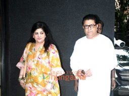Photos: Raj Thackeray and Sharmila Thackeray snapped at the special screening of Sitaare Zameen Par at Excel Entertainment office