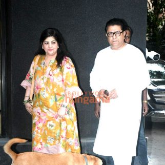 Photos: Raj Thackeray and Sharmila Thackeray snapped at the special screening of Sitaare Zameen Par at Excel Entertainment office