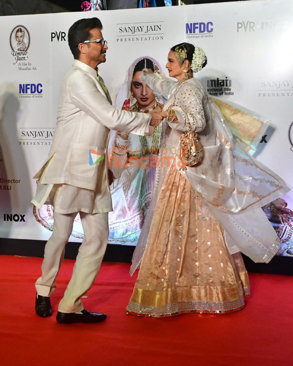 rekha aamir khan a r rahman alia bhatt janhvi kapoor simi garewal and others snapped at the re release premiere of umrao jaan 14573 1