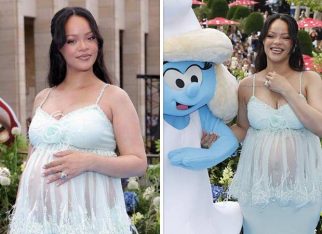 Rihanna turns heads in ice-blue gown at The Smurfs premiere, flaunts baby bump