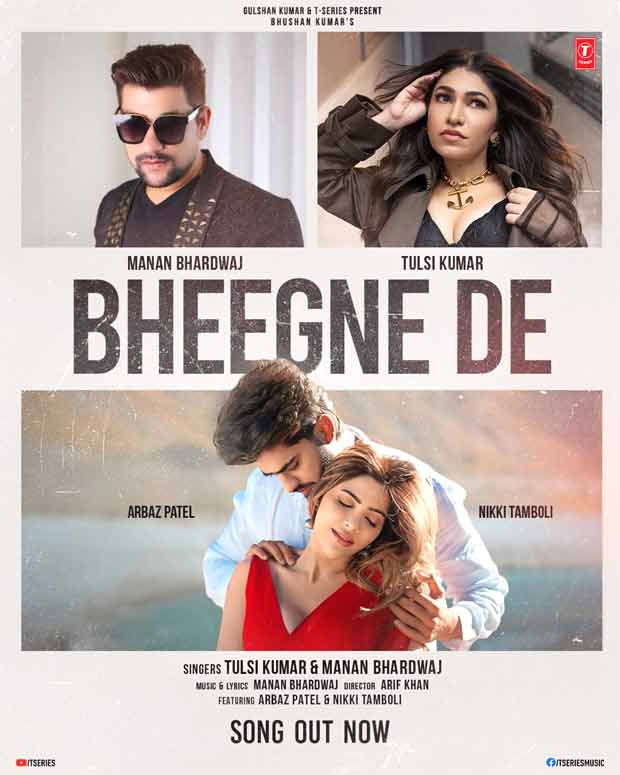 Tulsi Kumar teams up with Manan Bhardwaj for new single 'Bheegne De' featuring Nikki Tamboli and Arbaz Patel