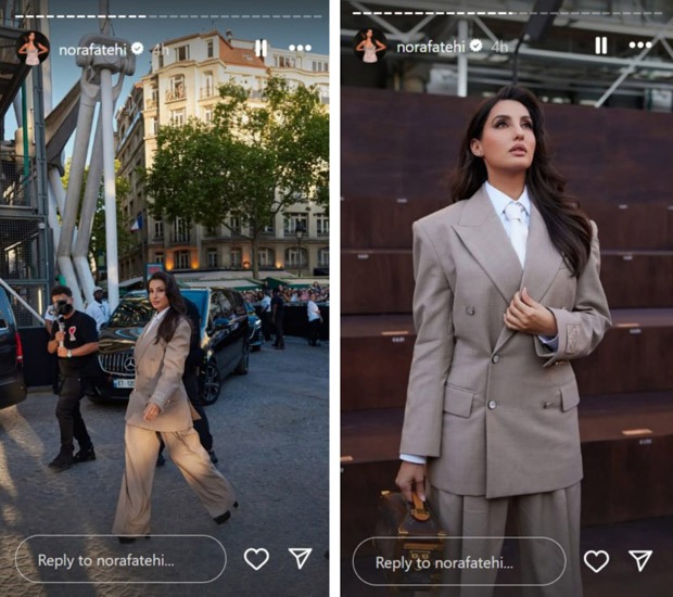 Nora Fatehi stuns in Louis Vuitton power suit at Paris Fashion Week