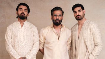 Suniel Shetty, Ahan Shetty, and KL Rahul join forces for their first ever collaboration