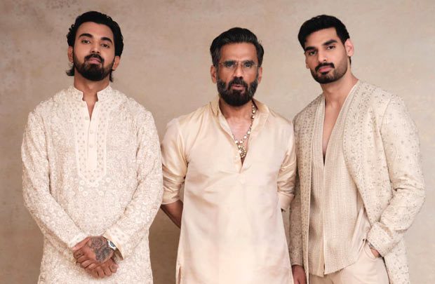 Suniel Shetty, Ahan Shetty, and KL Rahul join forces for their first ever collaboration