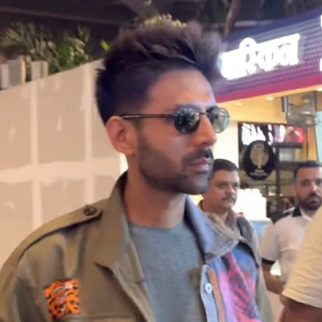 Kartik Aaryan looks handsome as he was spotted at the airport