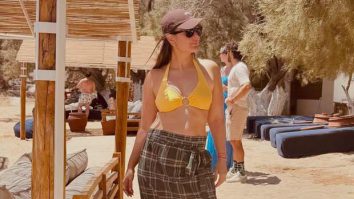 Kareena Kapoor Khan does the lungi dance in bold beachwear while vacationing in Greece