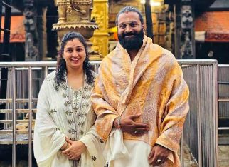 Rishab Shetty visits Kollur Mookambika temple with wife Pragathi to seek divine blessings