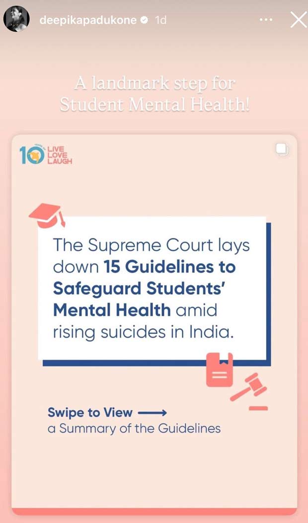 Features, Instagram, Social Media, Deepika Padukone, Mental Health, Mental Health Awareness, Student Mental Health, Live Love Laugh Foundation (TLLLF), Live Love Laugh Foundation, TLLLF