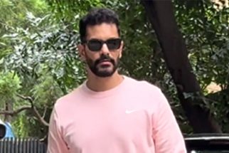 How cute! Angad Bedi in a pink gym fit