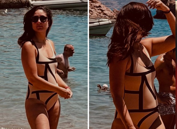 Kareena Kapoor Khan serves vacation glam in geometric swimsuit pics from beach holiday : Bollywood News – Bollywood Hungama