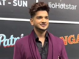 Munawar Faruqui in a dapper purple blazer suit for colours