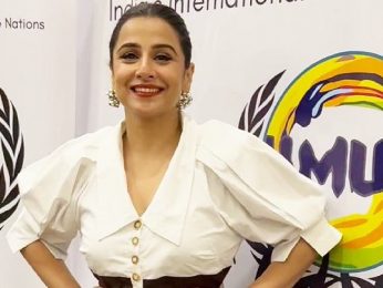 Oh so gorgeous! Vidya Balan in a black n white dress