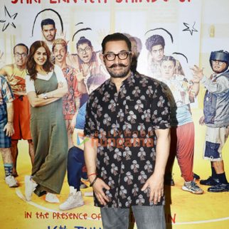 Photos: Aamir Khan, Deputy Chief Minister Eknath Shinde, Shaina NC and other snapped during a special screening of Sitaare Zameen Par