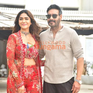 Photos: Ajay Devgn and Mrunal Thakur snapped promoting Son Of Sardaar 2