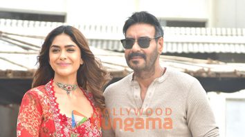 Photos: Ajay Devgn and Mrunal Thakur snapped promoting Son Of Sardaar 2