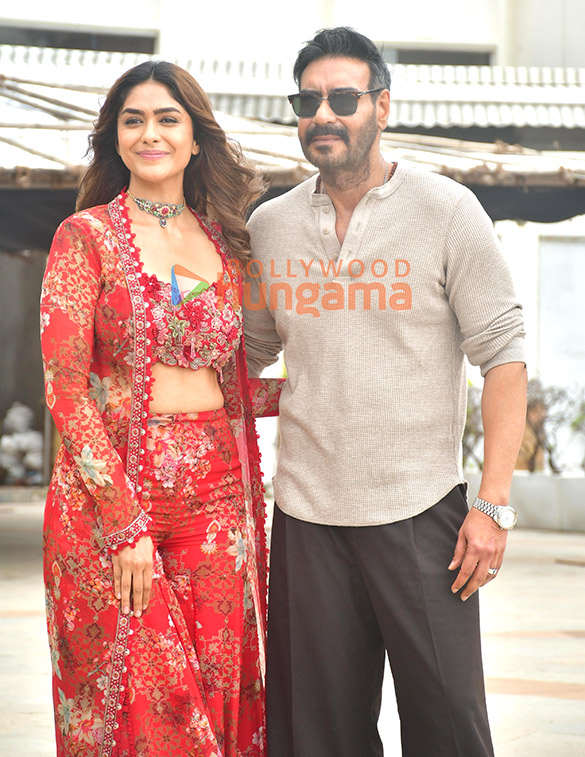 Photos: Ajay Devgn and Mrunal Thakur snapped promoting Son Of Sardaar 2 Photos: Ajay Devgn and Mrunal Thakur snapped promoting Son Of Sardaar 2