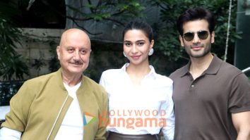 Photos: Anupam Kher, Shubhangi and Karan Tacker snapped promoting their film Tanvi The Great