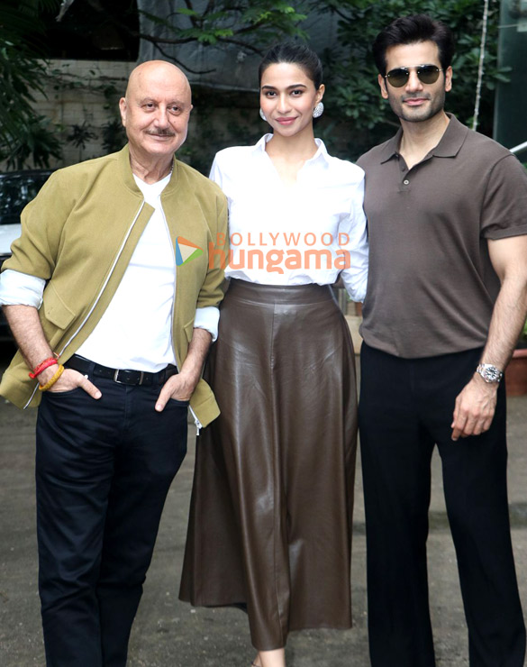 Photos: Anupam Kher, Shubhangi and Karan Tacker snapped promoting their film Tanvi The Great Photos: Anupam Kher, Shubhangi and Karan Tacker snapped promoting their film Tanvi The Great