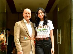 Photos: Anupam Kher and Shubhangi snapped promoting Tanvi The Great