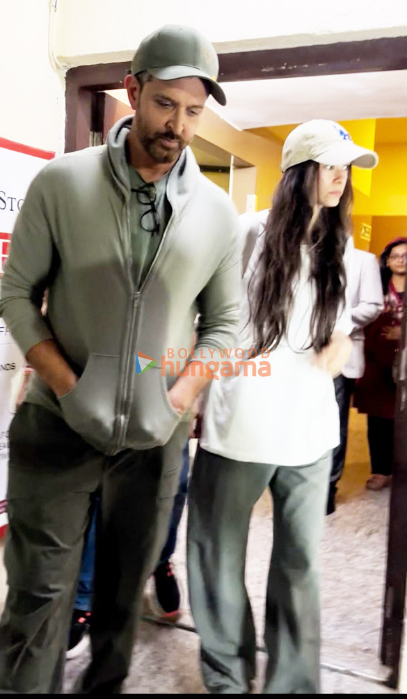 Photos: Hrithik Roshan and Saba Azad snapped at PVR, Juhu