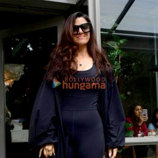 Photos: Nimrat Kaur snapped outside a cafe in Bandra