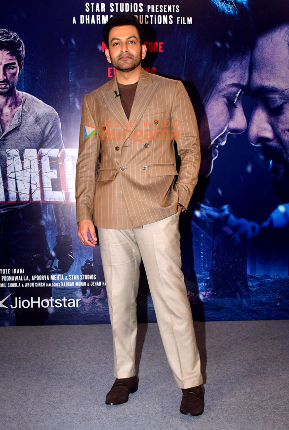 photos prithviraj sukumaran and kayoze irani snapped promoting sarzameen 4