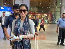 Photos: Rashmika Mandanna, Anupam Kher, Shubhangi and others snapped at the airport