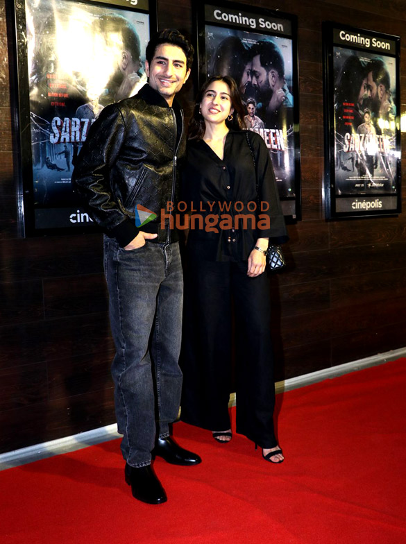 photos sara ali khan anjini dhawan and others grace the premiere of sarzameen 1042 11
