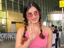 Rasha Thadani’s school girl airport look