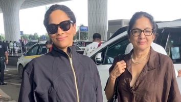 Stylish mother daughter duo Neena Gupta & Masaba Gupta papped at the airport