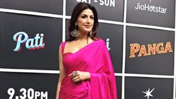 Sonali Bendre slays in a pink saree for colours shoot