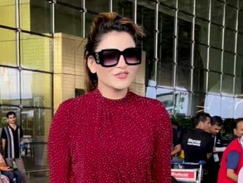 Urvashi Rautela slays in red at the airport Urvashi Rautela slays in red at the airport