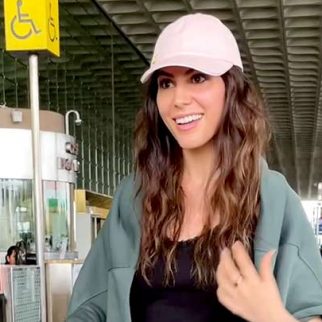 Elnaaz Norouzi's fun chit-chat with paps at the airport