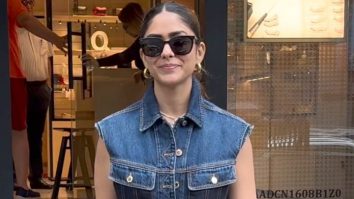 Mrunal Thakur slays the bosy denim look with shades